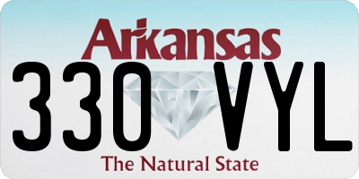 AR license plate 330VYL