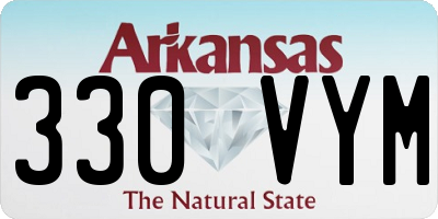 AR license plate 330VYM