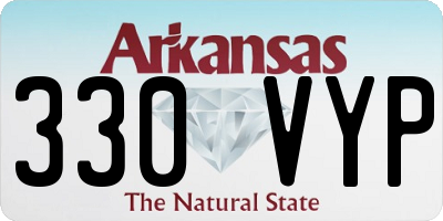 AR license plate 330VYP
