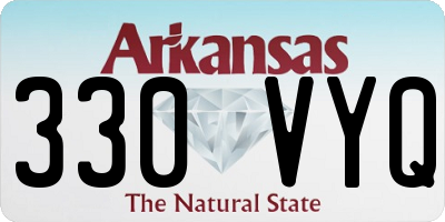 AR license plate 330VYQ
