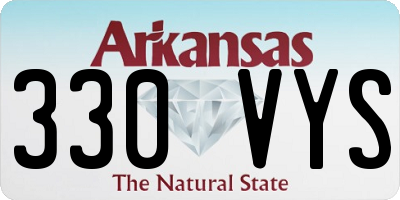 AR license plate 330VYS