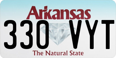 AR license plate 330VYT