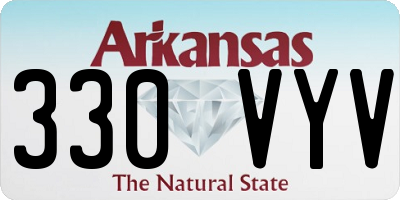 AR license plate 330VYV