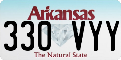 AR license plate 330VYY