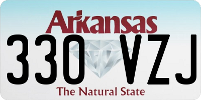 AR license plate 330VZJ