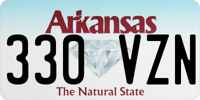 AR license plate 330VZN