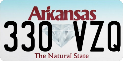 AR license plate 330VZQ