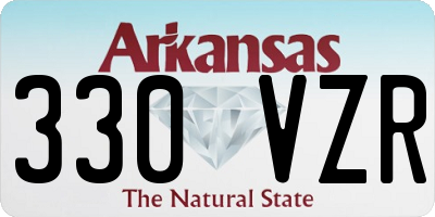AR license plate 330VZR