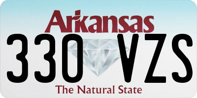AR license plate 330VZS