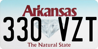 AR license plate 330VZT
