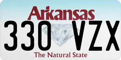 AR license plate 330VZX