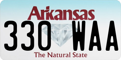 AR license plate 330WAA