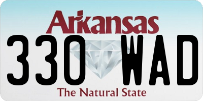 AR license plate 330WAD