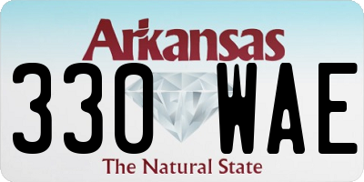 AR license plate 330WAE