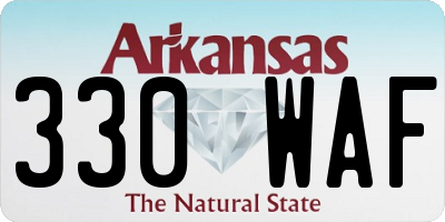 AR license plate 330WAF