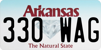 AR license plate 330WAG