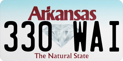 AR license plate 330WAI