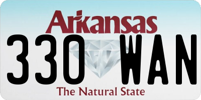 AR license plate 330WAN