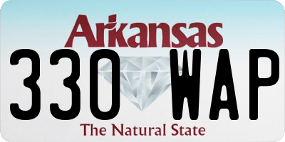 AR license plate 330WAP
