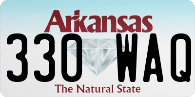 AR license plate 330WAQ