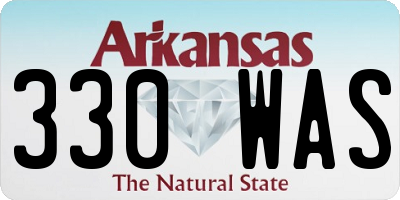 AR license plate 330WAS