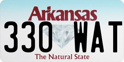 AR license plate 330WAT