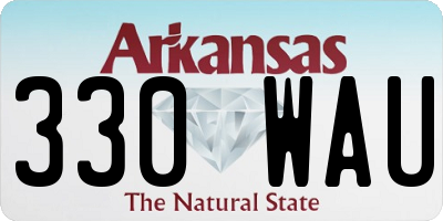 AR license plate 330WAU