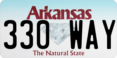 AR license plate 330WAY