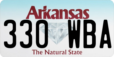 AR license plate 330WBA