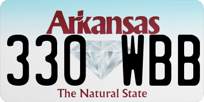 AR license plate 330WBB
