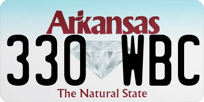 AR license plate 330WBC