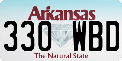 AR license plate 330WBD