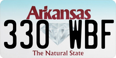 AR license plate 330WBF