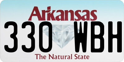 AR license plate 330WBH
