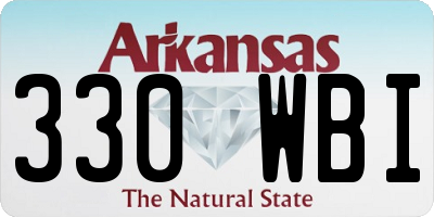 AR license plate 330WBI