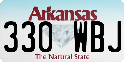 AR license plate 330WBJ