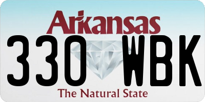 AR license plate 330WBK