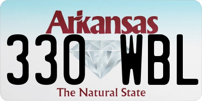 AR license plate 330WBL