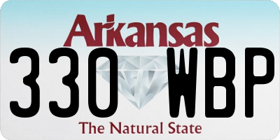 AR license plate 330WBP