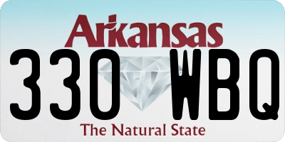 AR license plate 330WBQ