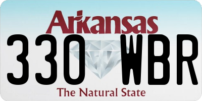 AR license plate 330WBR