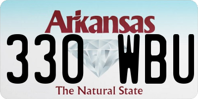 AR license plate 330WBU