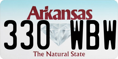 AR license plate 330WBW