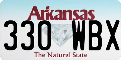 AR license plate 330WBX