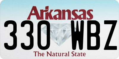 AR license plate 330WBZ