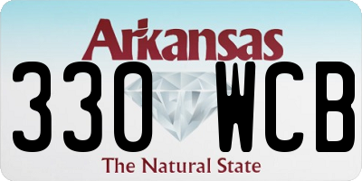 AR license plate 330WCB