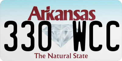 AR license plate 330WCC