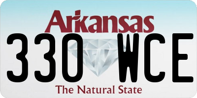 AR license plate 330WCE