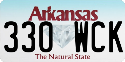 AR license plate 330WCK