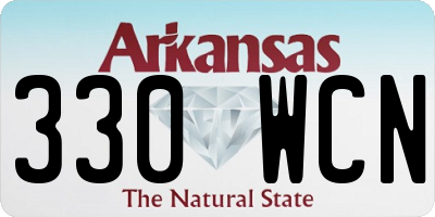 AR license plate 330WCN